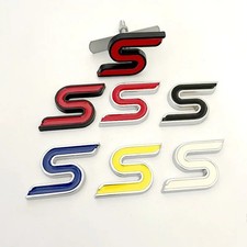 S 3D Logo Metal Car body Front