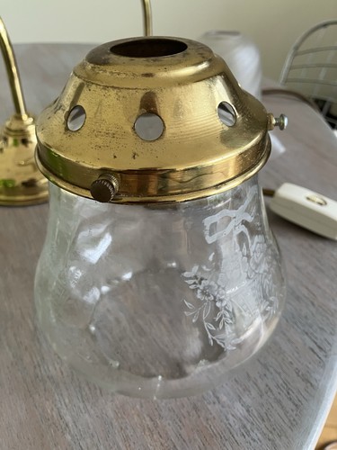 Lovely antique glass pendant - antique,