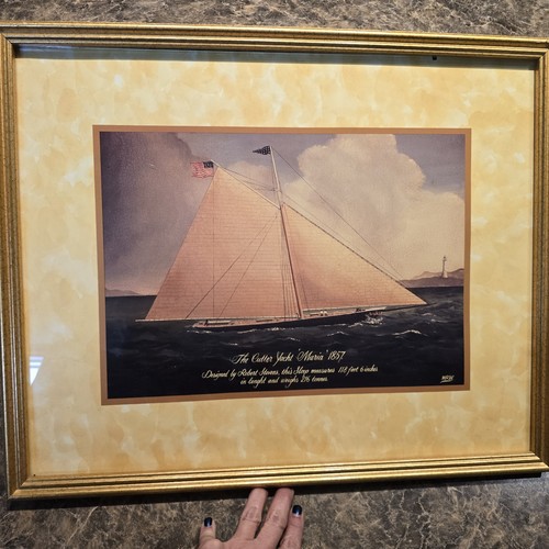 Vintage print framed - framed, w/