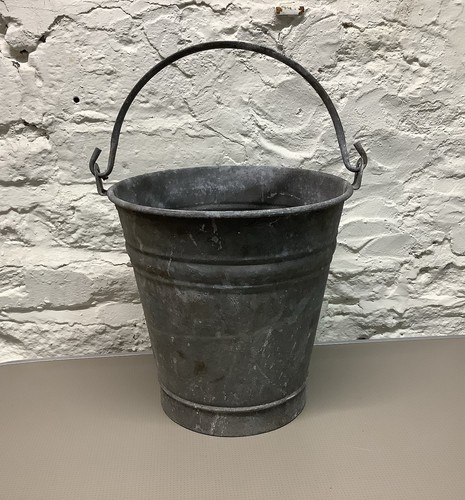 Old metal bucket - old, garden