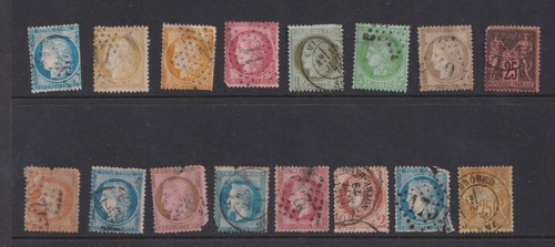 Early france stamps - early, on