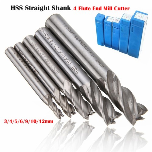 12mm hss cnc straight end - hss,