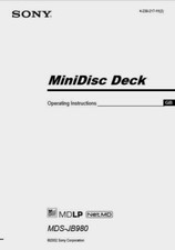 Sony mds jb980 minidisc player - sony, mds-jb980