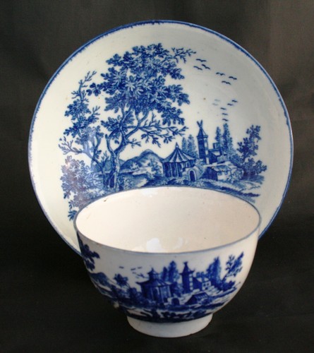 Early worcester teabowl and - teabowl,