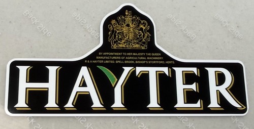 Hayter lawnmower stickers - stickers, x1