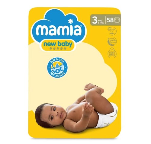 Mamia size new baby nappies - size,