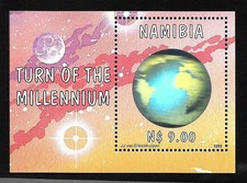 Namibia 1999, Holographic Stamp, Souvenir Sheet, Turn of the Millennium - MNH