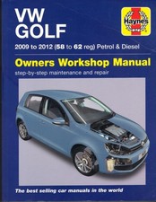 VW MK6 GOLF,1.4 TSI,S,SE,2.0,1.6 TDI,BLUEMOTION,GTD,DSG HAYNES MANUAL 2009-2012