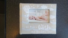 Brand New Baby First Photo Album 4x6''Holds 80 White Unisex Birthday Christening