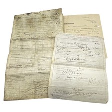 Pre WW1 Royal Marine Light Infantry Certificate Of Service & Docs To C Pratt