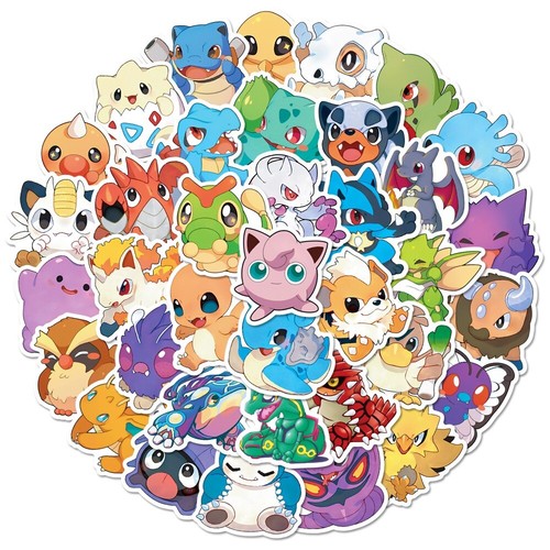 50pc pokemon laptop home wall - laptop,