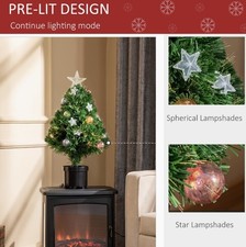 2ft pre lit artificial fibre - 2ft, pre-lit