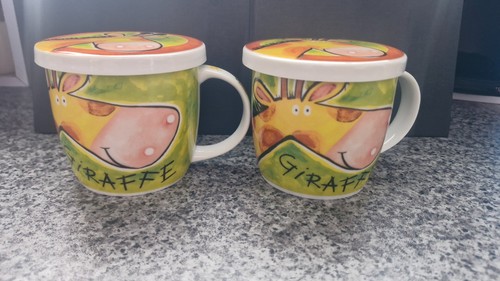 Pair cool giraffe mugs with - of,