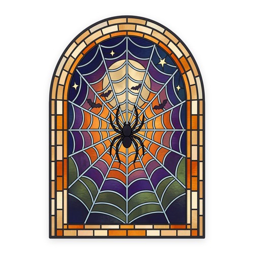 Halloween spider web arch - spider,