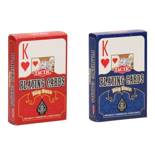 Playing cards big faces - faces, (us