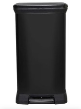 CURVER Kitchen Bin, Plastic, Black, 39 x 29 x 72 cm