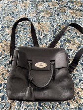Mulberry Black Leather Cara Backpack with Dustbag 100% Authentic