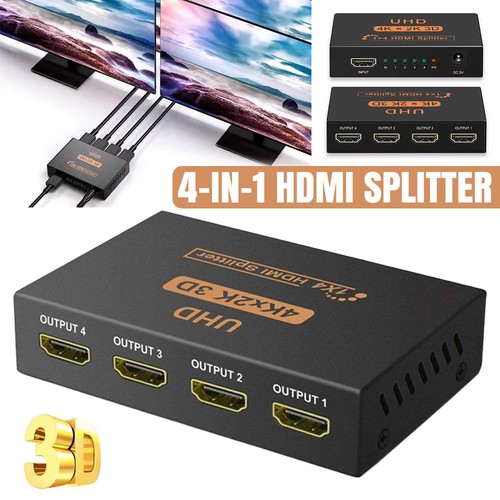 Hdmi splitter box 1 4 - 4-in-1,