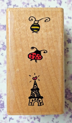 Rubber ink stamp bella geste - rubber,
