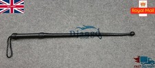 Quality Genuine Leather Ball End Single Tail Whip Stingy Flogger Kinky Bullwhip