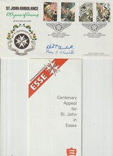 MARY S. CHURCHILL & WINSTON CHURCHILL - SIGNED 1987 FDC