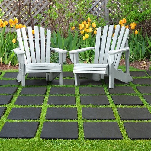 Garden stepping stone - stepping, recycled