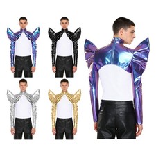 Men Shoulder Armor Metallic