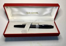 Vintage Sheaffer Imperial Cartridge Fountain Pen, Black CT Med Nib,  USA, Box