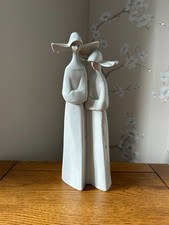 Nao by Lladro Nuns Two Figurine - Gloss Finish, 33cm