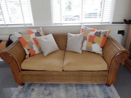 Two seater cane wicker - two-seater,