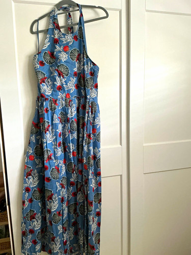 Seasalt blue halterneck dress - blue,