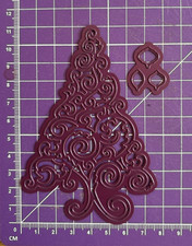 Decorative Christmas Tree with Baubles Metal Cutting Dies Craft Card Making