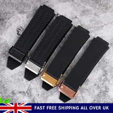Rubber Strap For Hublot Big Bang Black 26mm Waterproof Watch Band Clasp Variant