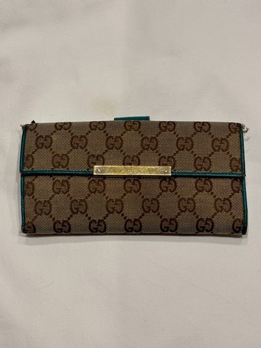 Gucci canvas long wallet - gg,