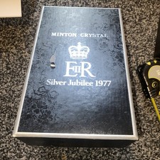 MINTON CRYSTAL GOBLET SILVER