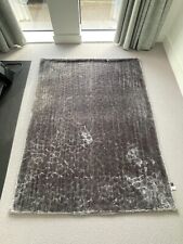 Futon Company Pearlescent Grey Pebble Effect Faux Fur Throw