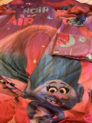 Trolls reversible single duvet