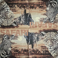 2 X  Safari Collage Wild Animal Paper Napkins Ideal for Art Decoupage 146