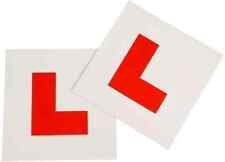 2 x FULLY MAGNETIC L PLATES SECURE Quick Easy To Fix Learner Sign Legal Size