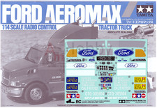 1/14 RC Tamiya Ford Aeromax Truck 56309, Decals and Instructions
