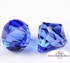 LARGE FACETED ROYAL BLUE