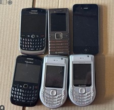 6x Phones - Nokia 6630 Sony Ericsson K770i Blackberry 8900 + 8530 & iPhone 4