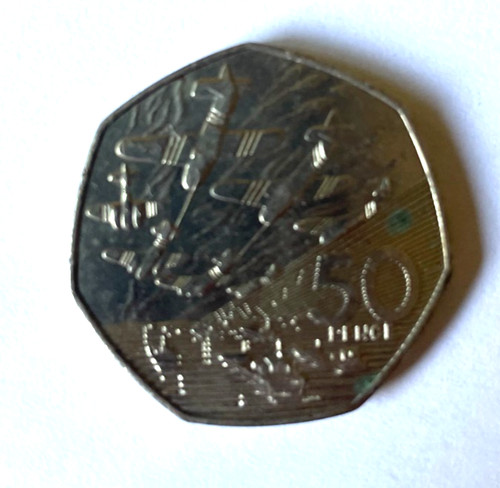 1994 50p coin day - 1994, landing