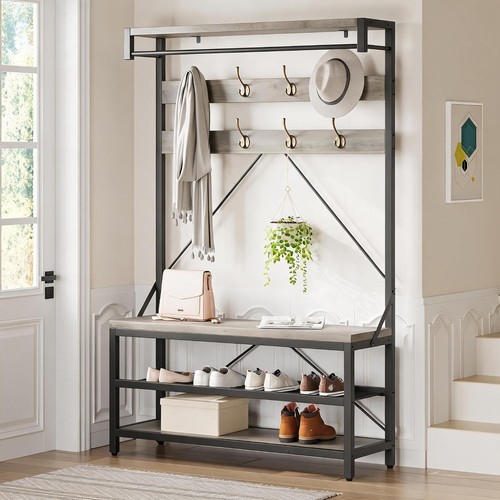 Industrial coat rack stand - rack, w/