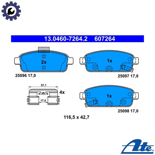 Brake pad set disc - set,
