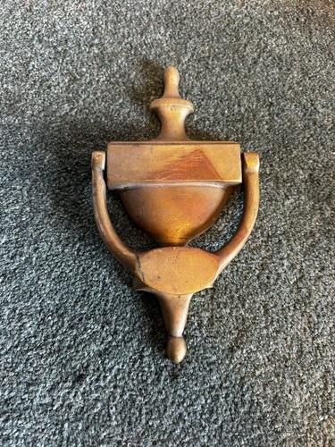 Brass door knocker vintage - brass,