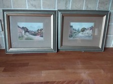 Two pictures  of village old got in house  clearing  in 1969   outside carlisle 