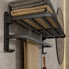 Double Tier Towel Rail Holder
