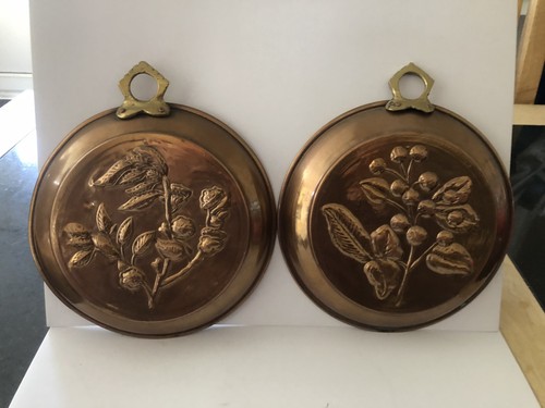 Pair vintage copper jelly - pair,