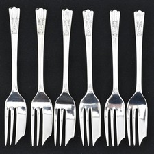6x VTG EPNS Silver Plated